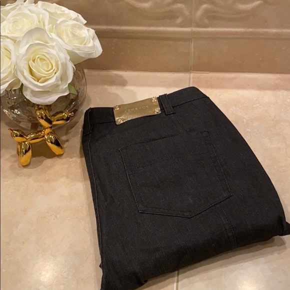 Versace Denim 28 Jeans Black, Gold rivets like new Condition Exceptional - Picture 1 of 10
